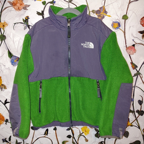 The North Face Two-Tone Green and Gray Jacket - Picture 1 of 3